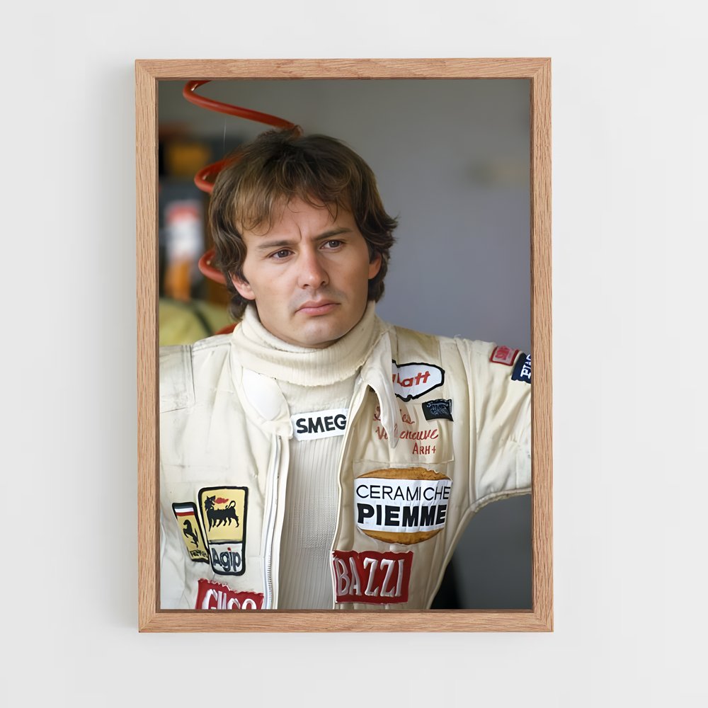 ap-gilles villeneuve-10 cadre Bois clair
