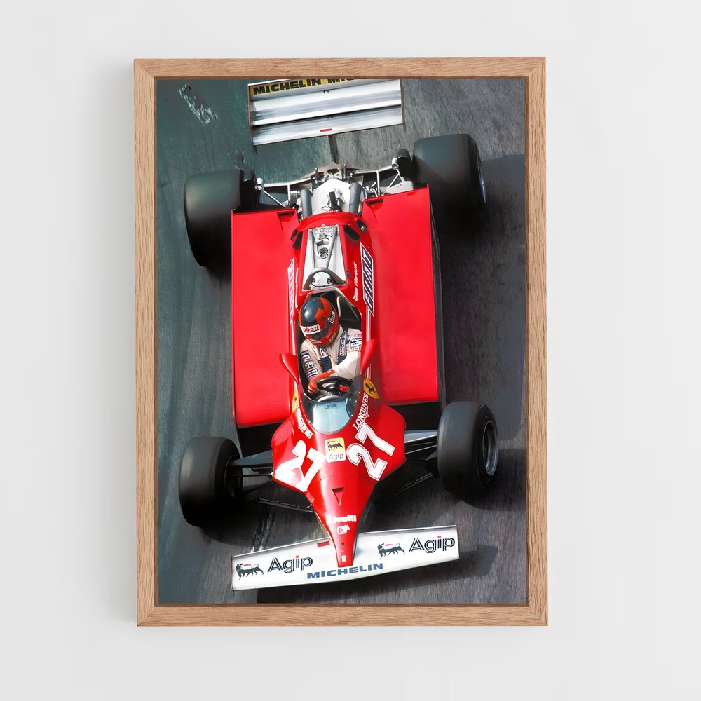 ap-gilles villeneuve-4 cadre Bois clair