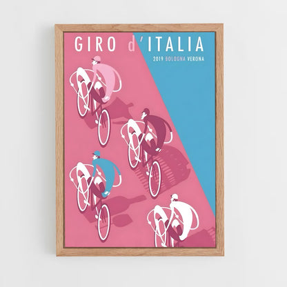 ap-giro d'italia-2 cadre Bois clair