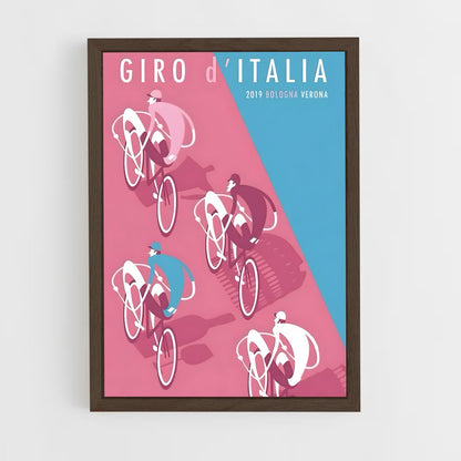 ap-giro d'italia-2 cadre Bois foncé