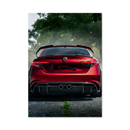 Poster Rouge Vitesse