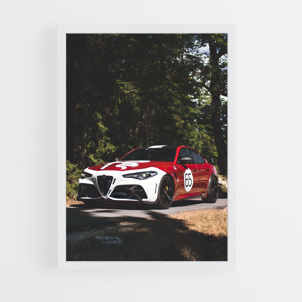 ap-giulia gtam-7 cadre Blanc