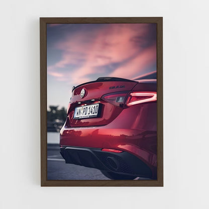 ap-giulia quadrifoglio-12 cadre Bois foncé