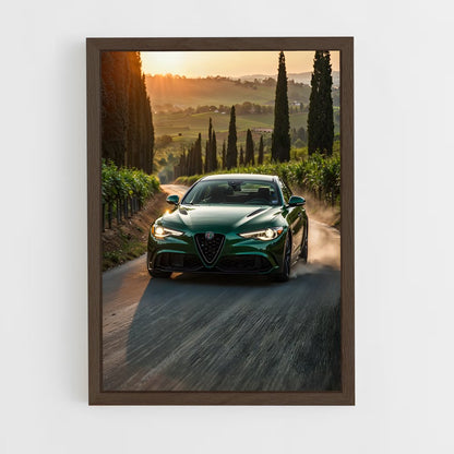 ap-giulia quadrifoglio-4 cadre Bois foncé