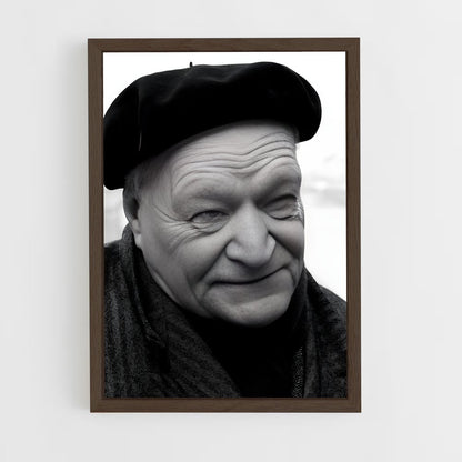 ap-giuseppe ungaretti-4 cadre Bois foncé