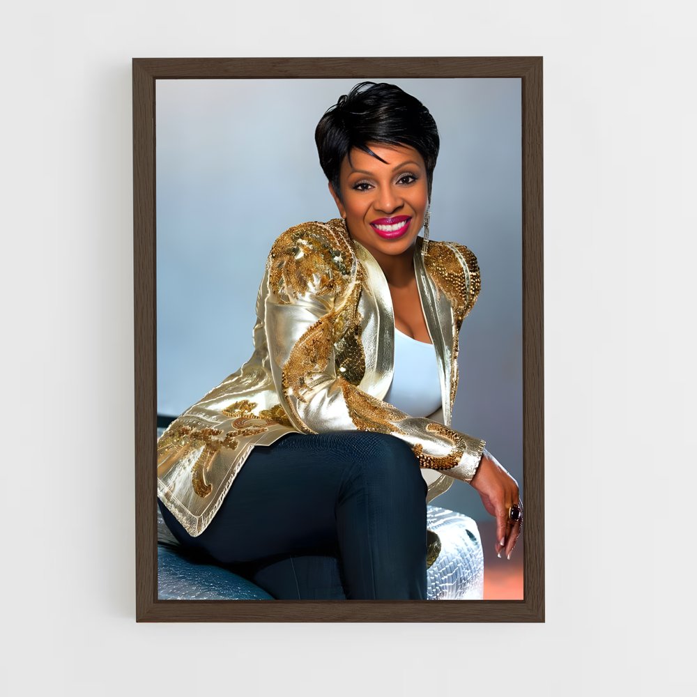 ap-gladys knight-2 cadre Bois foncé