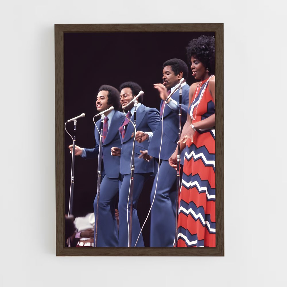 ap-gladys knight and the pips-2 cadre Bois foncé