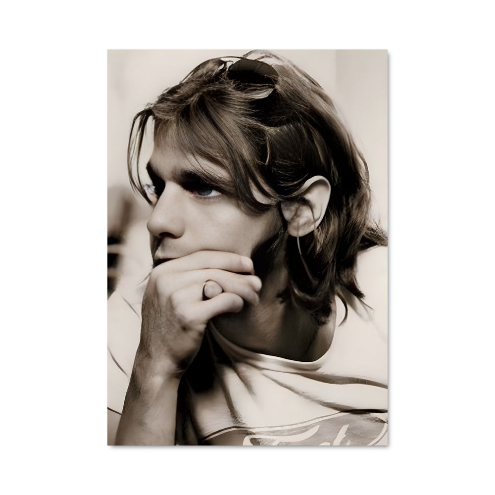 Poster Long Hair, White Shirt