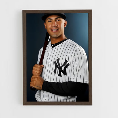ap-gleyber torres-10 cadre Bois foncé