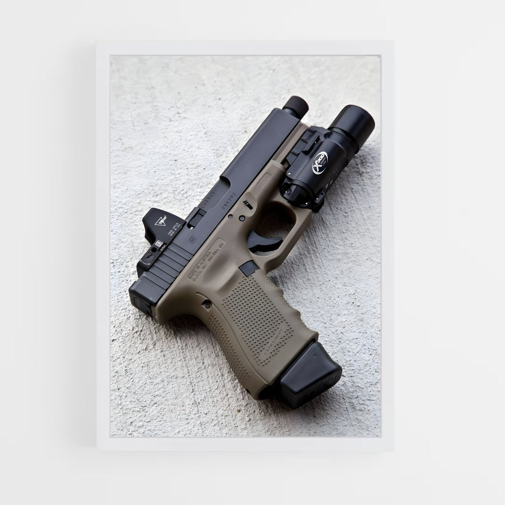 ap-glock 19-6 cadre Blanc