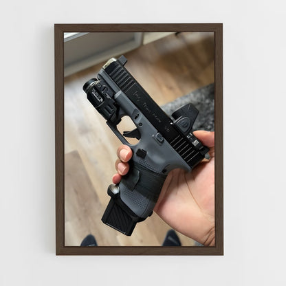 ap-glock 19-7 cadre Bois foncé