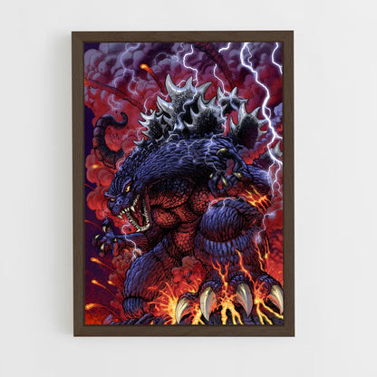 ap-godzilla-2 cadre Bois foncé