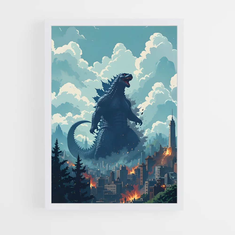 ap-godzilla-3 cadre Blanc