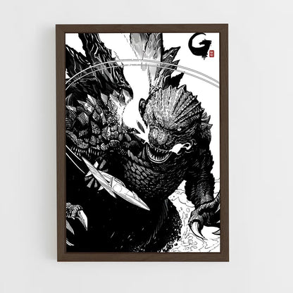 ap-gojira-3 cadre Bois foncé