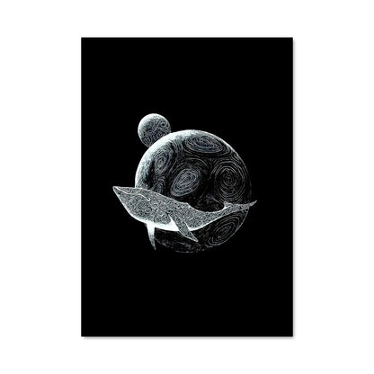 Poster Tortue Sombre