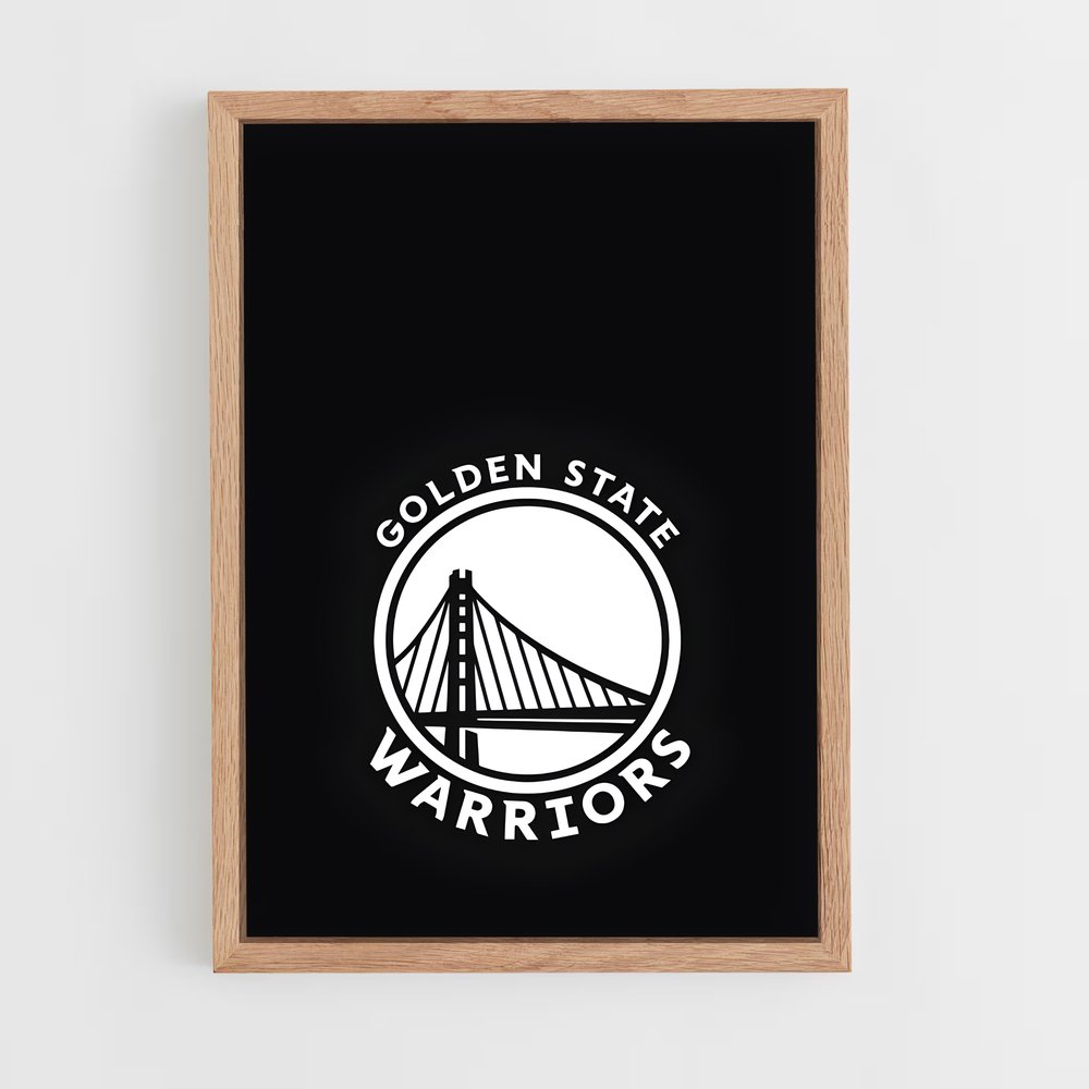 ap-golden state warriors-12 cadre Bois clair