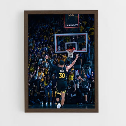 ap-golden state warriors-2 cadre Bois foncé