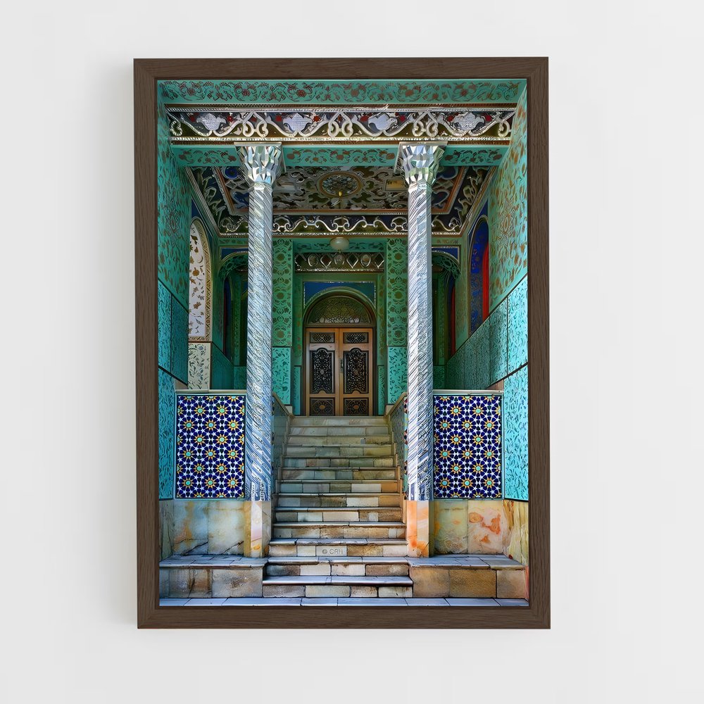 ap-golestan palace-9 cadre Bois foncé