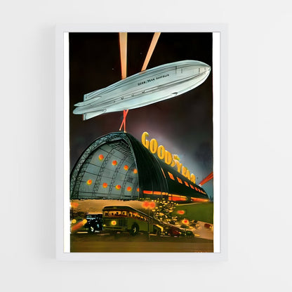 ap-goodyear blimp-1 cadre Blanc