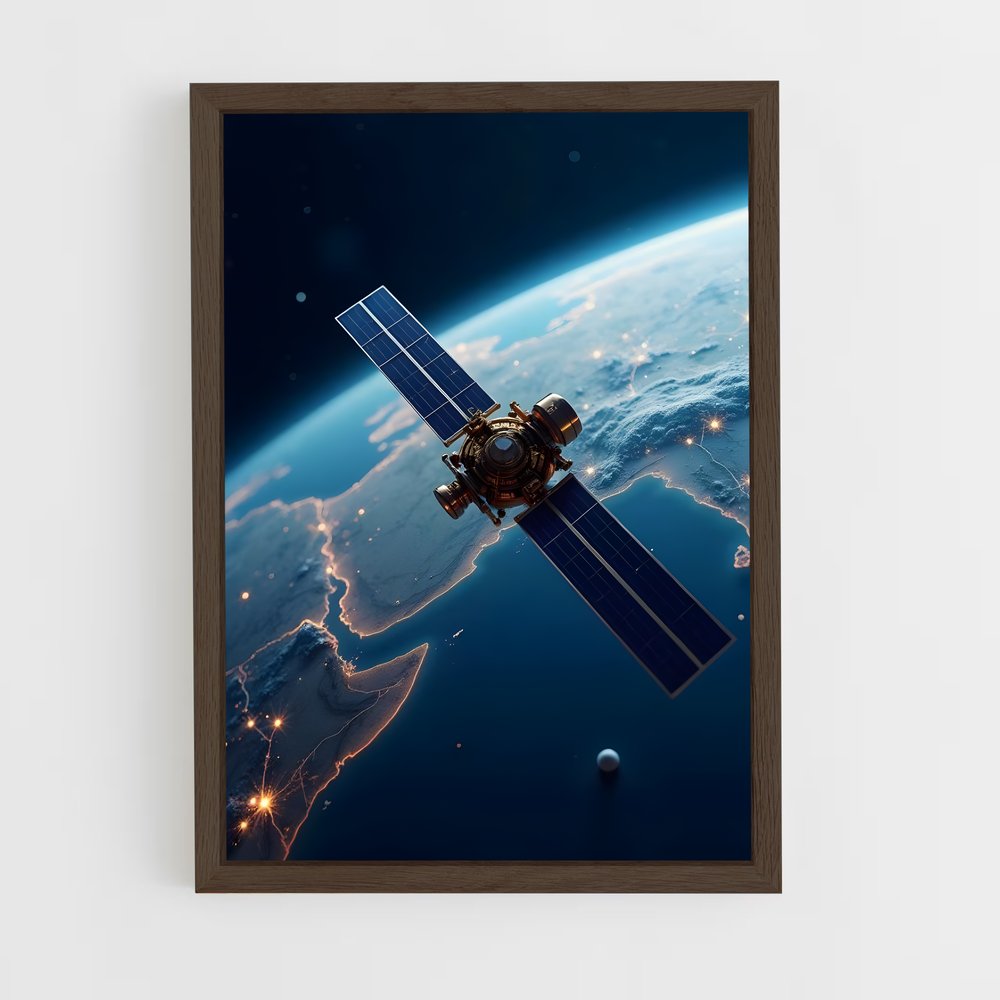 ap-gps satellite-2 cadre Bois foncé