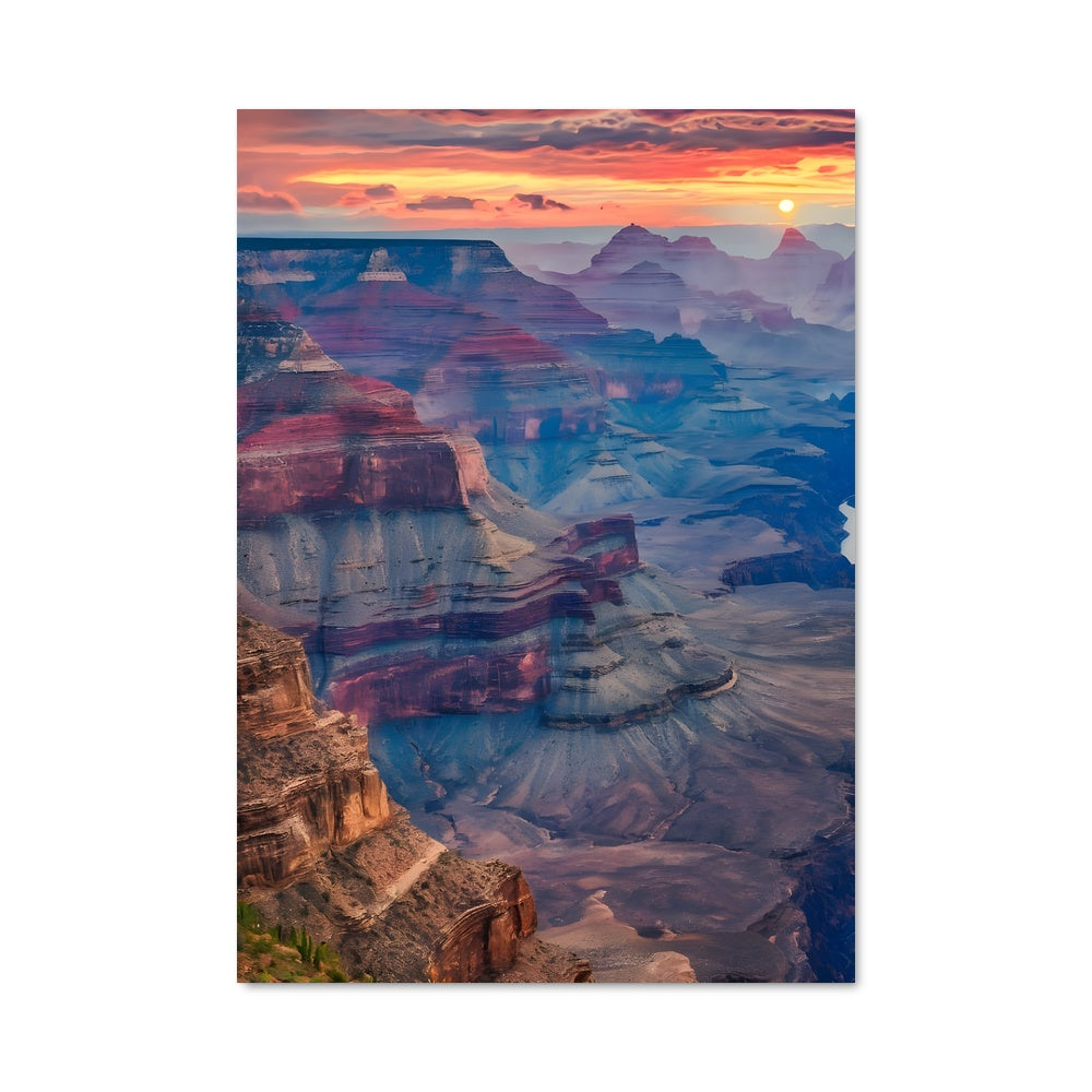 Poster Crépuscule Canyonesque