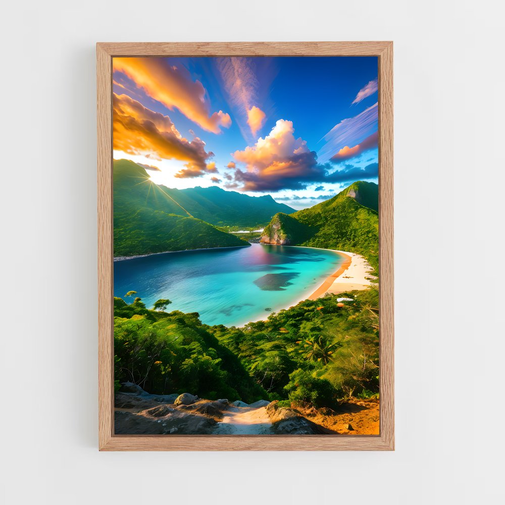 ap-grand anse beach-3 cadre Bois clair