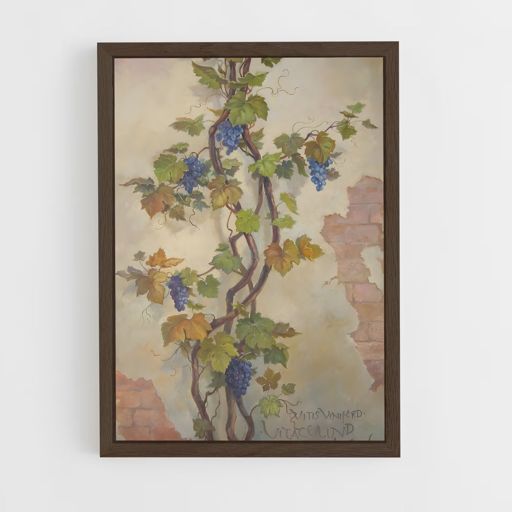 ap-grape vine-5 cadre Bois foncé