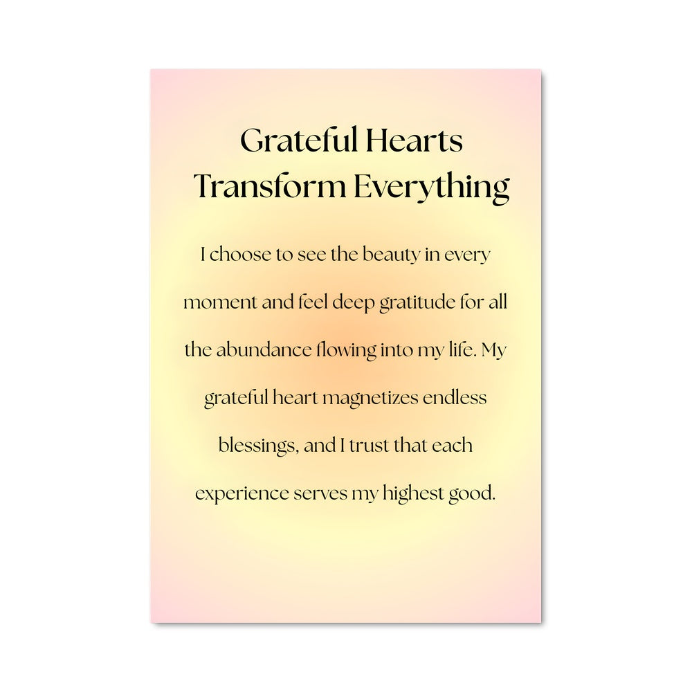 Poster Grateful Heart