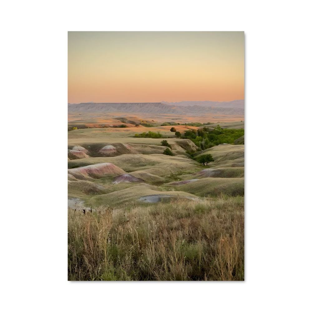 Poster Badlands au Crépuscule