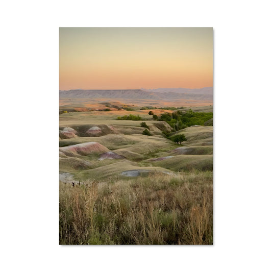 Poster Badlands au Crépuscule
