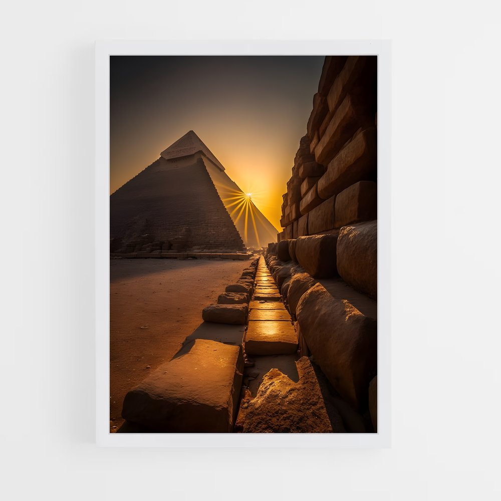 ap-great pyramid of giza-9 cadre Blanc