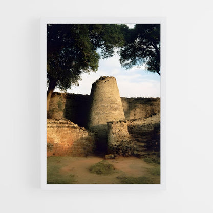 ap-great zimbabwe ruins-4 cadre Blanc