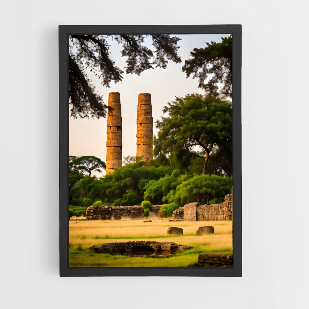 ap-great zimbabwe ruins-6 cadre Noir