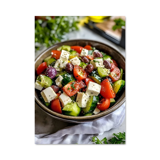 Poster Greek salad 25832