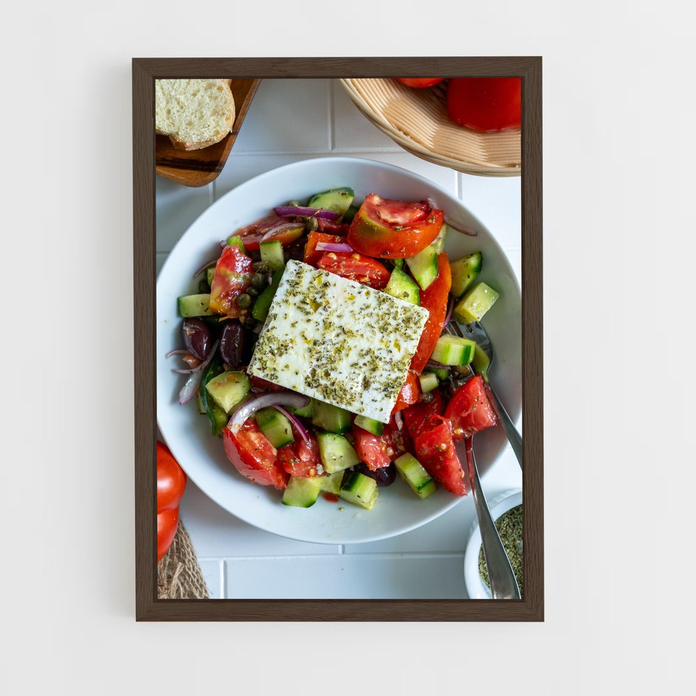 ap-greek salad-6 cadre Bois foncé