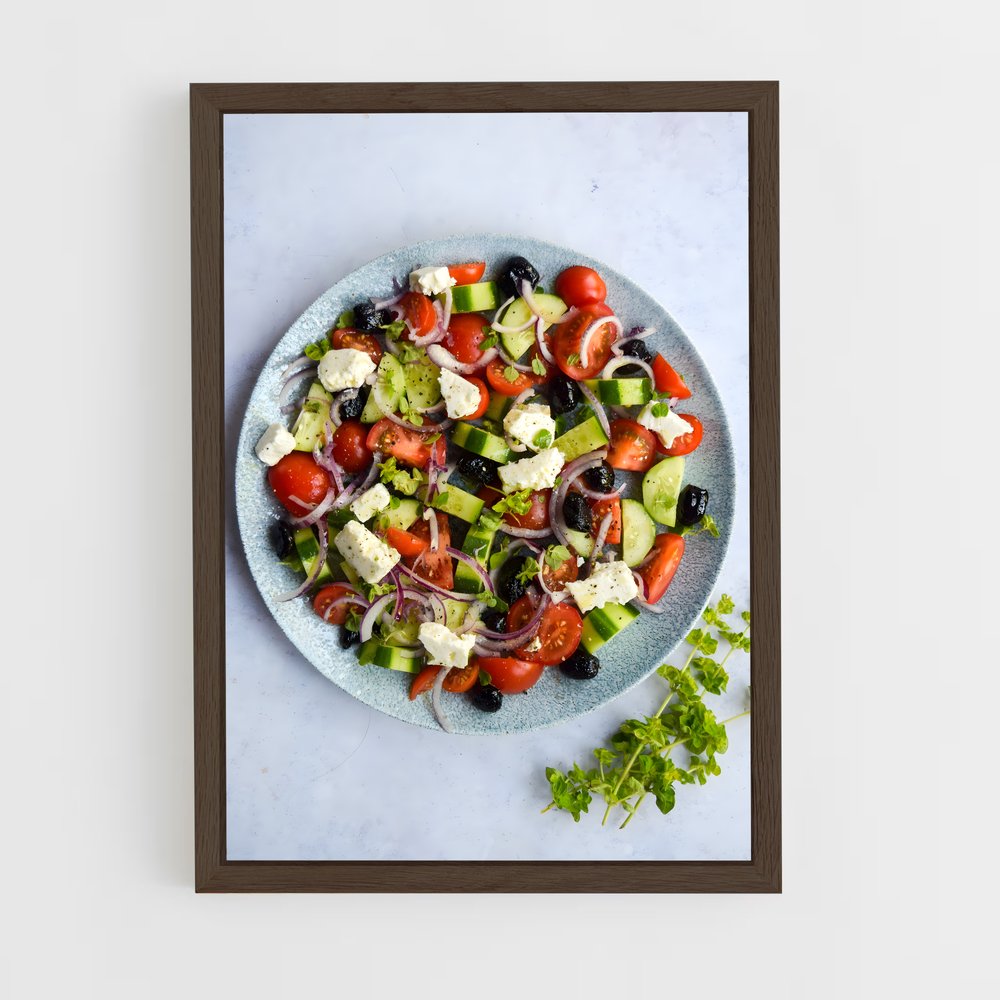 ap-greek salad-7 cadre Bois foncé