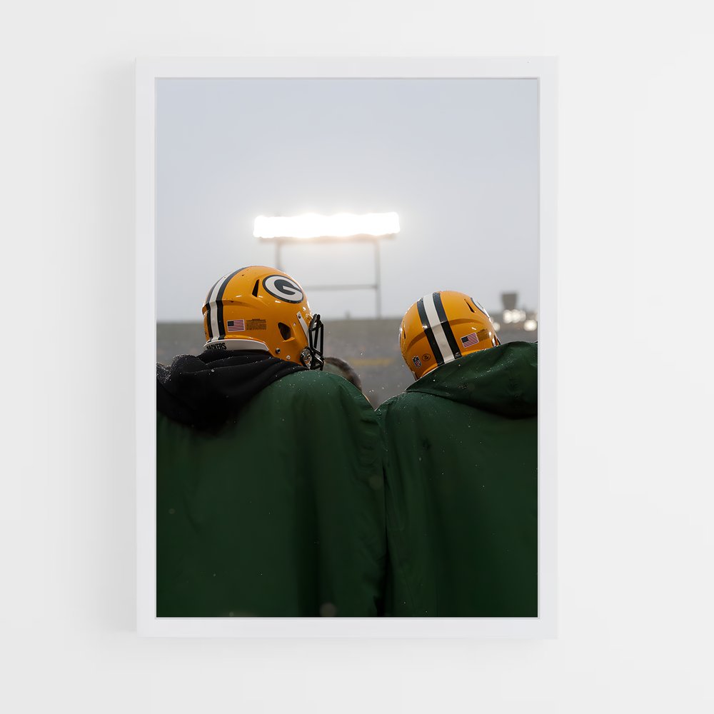 ap-green bay packers-3 cadre Blanc