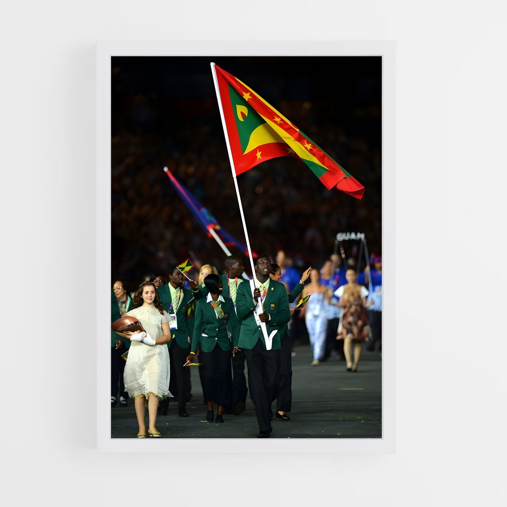ap-grenada national football team-2 cadre Blanc