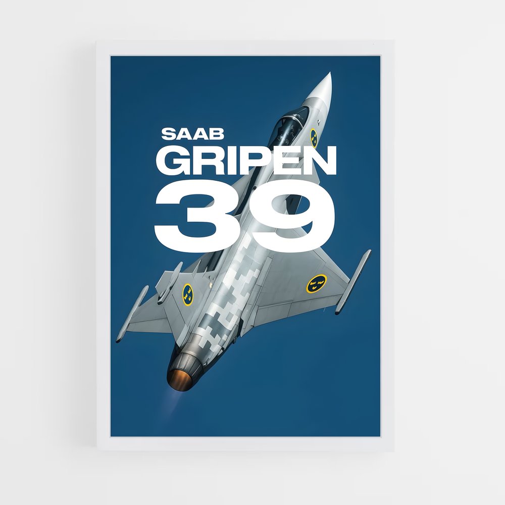 ap-gripen jas 39-3 cadre Blanc