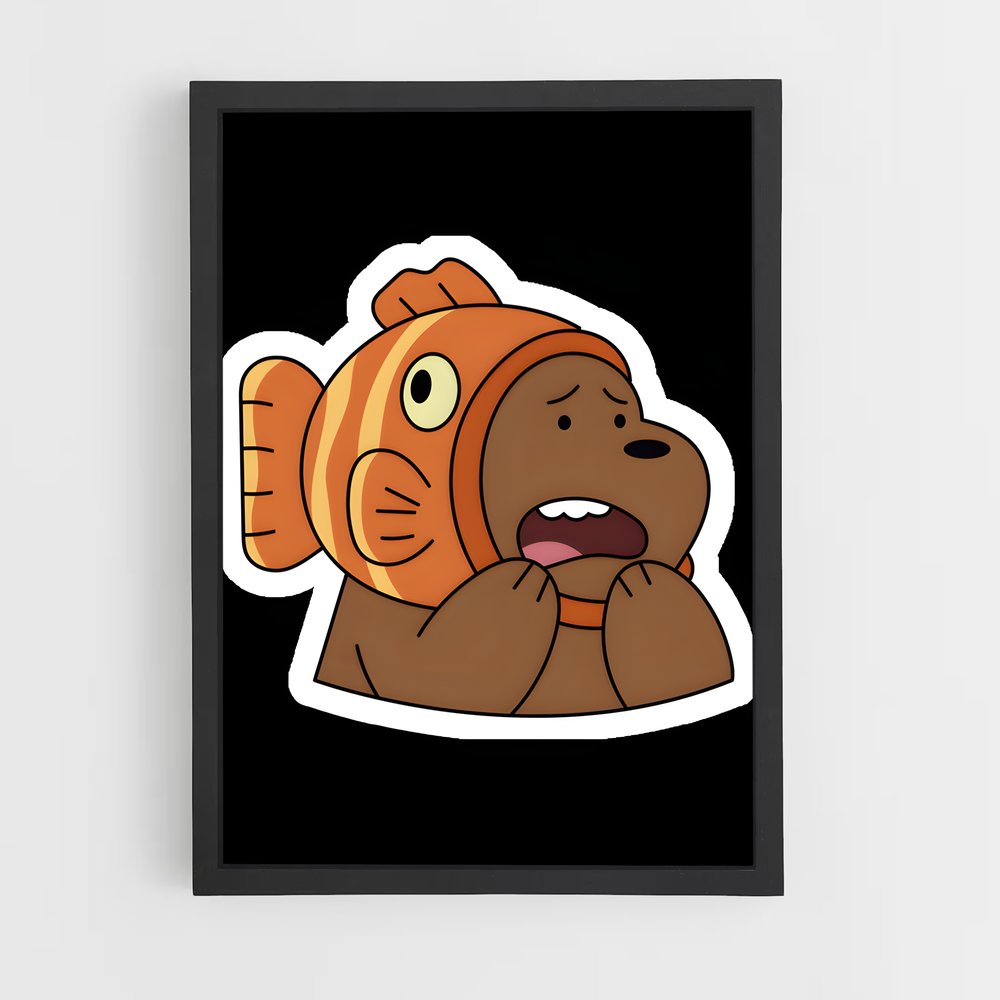ap-grizzly we bare bears-2 cadre Noir
