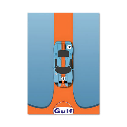 Poster Gt40 Victory Lap