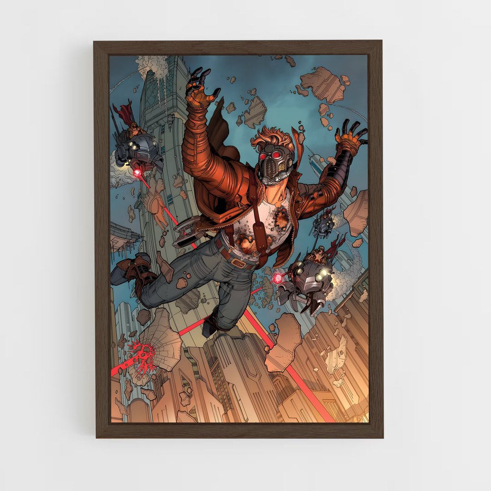 ap-guardians of the galaxy-9 cadre Bois foncé