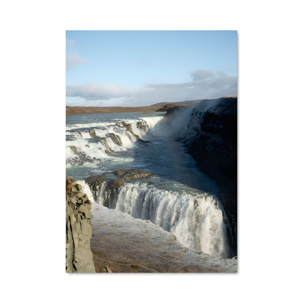 Poster Gullfoss waterfall 90818