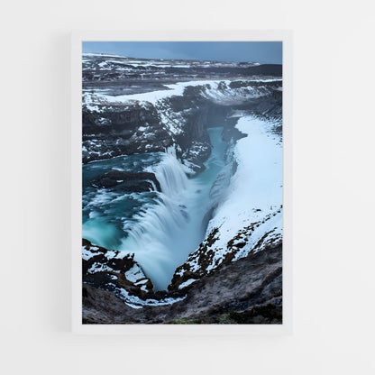 ap-gullfoss waterfall-1 cadre Blanc