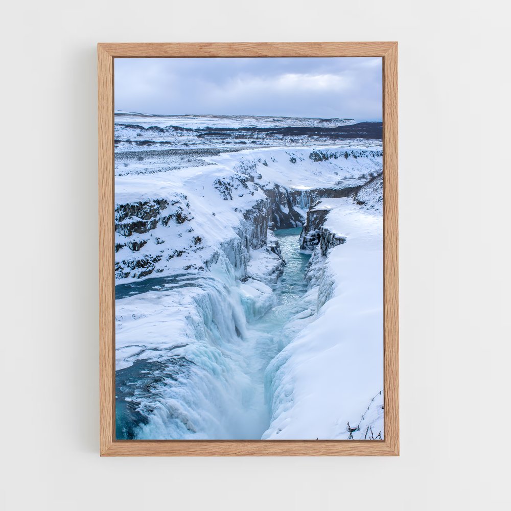 ap-gullfoss waterfall-2 cadre Bois clair