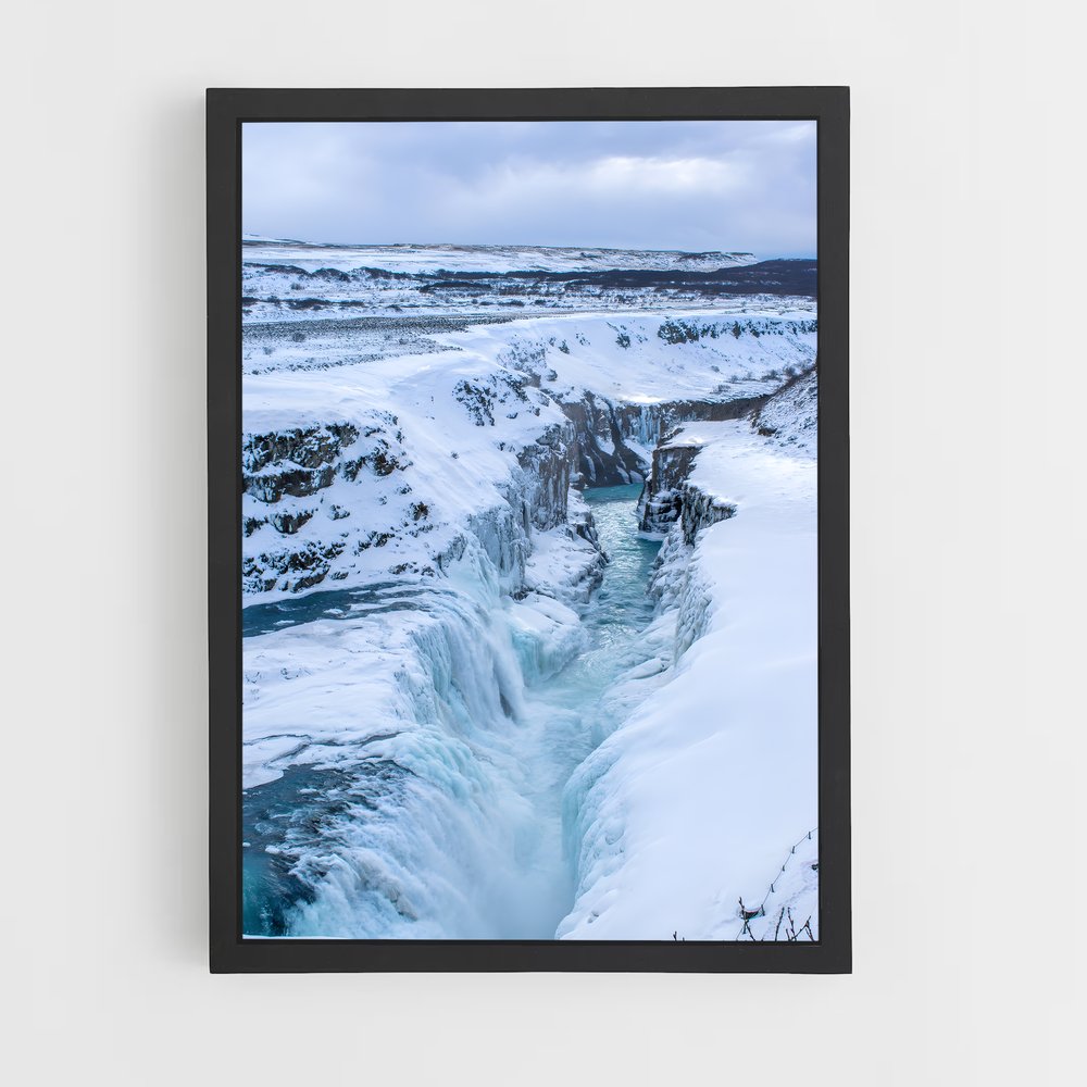 ap-gullfoss waterfall-2 cadre Noir