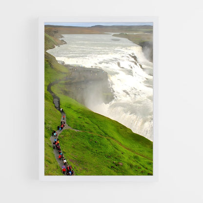 ap-gullfoss waterfall-5 cadre Blanc