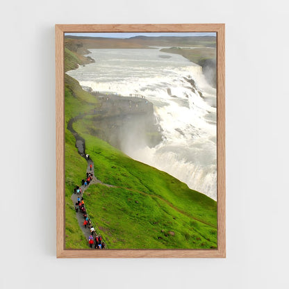 ap-gullfoss waterfall-5 cadre Bois clair