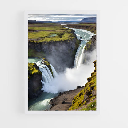 ap-gullfoss waterfall-6 cadre Blanc
