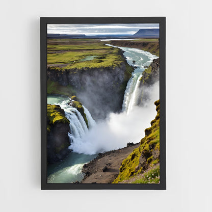 ap-gullfoss waterfall-6 cadre Noir